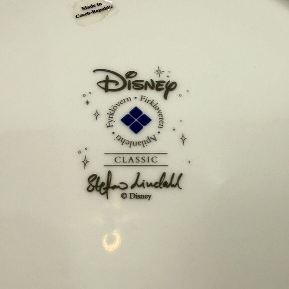 Disney Christmas Stefan Lindahl Fryklovern Santa Plates 10 3/4" SIgned Christmas - Picture 5 of 6